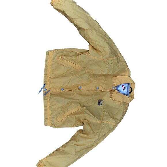 VINTAGE Nike Jacket White Tab Yellow Nylon Cotton Lined - Picture 9 of 13
